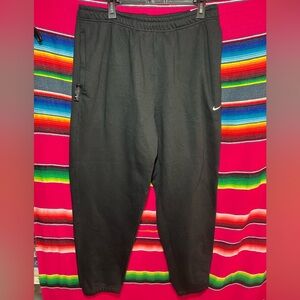 NWT Nike Solo Swoosh Fleece Pants Black Size Large DX1364-010